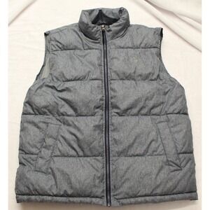 U.S. Polo Assn Men's Puffer Vest Gray Size L Full Zip Lightweight‎